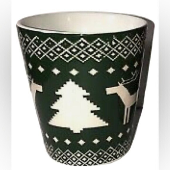Christmas Winter Reindeer Tree‎ & Snowflake Coffee Mug By Great Gathering - Picture 5 of 7